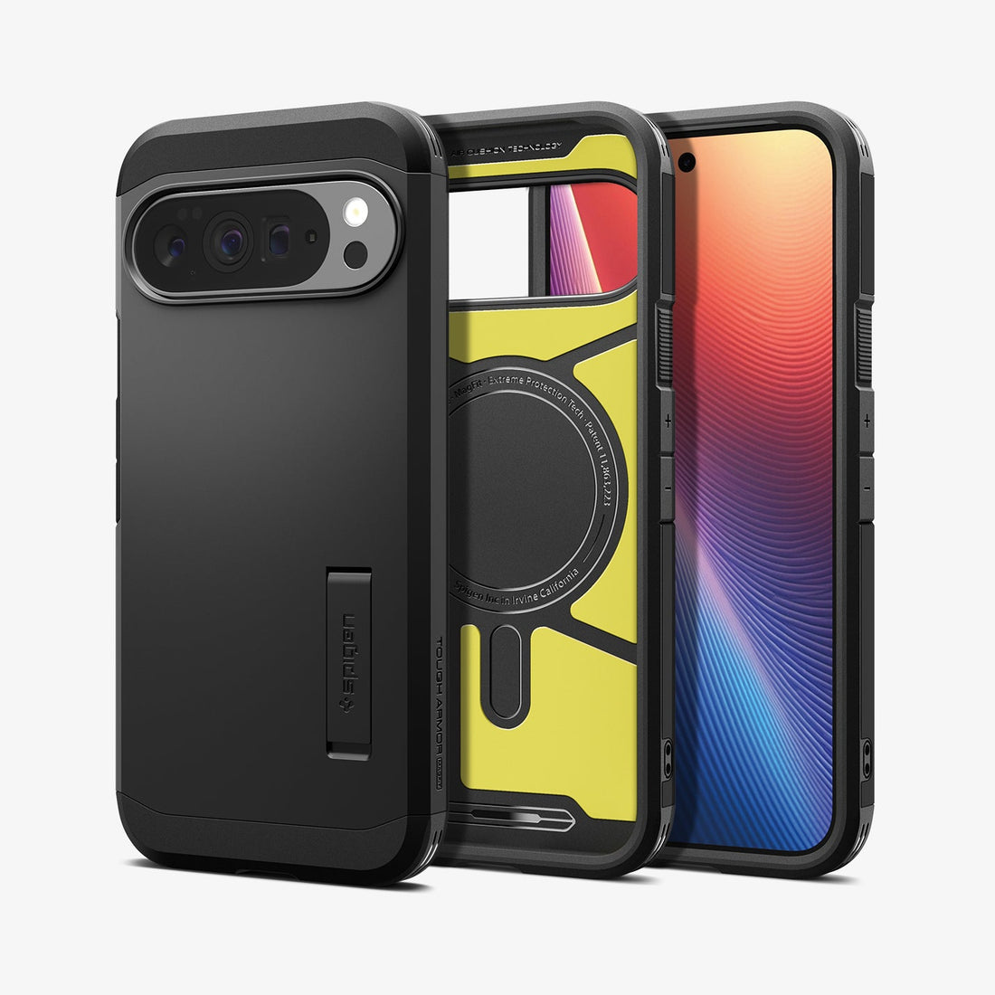 ACS09728 - Pixel 10 Pro XL  Tough Armor AI (MagFit) in black showing the back