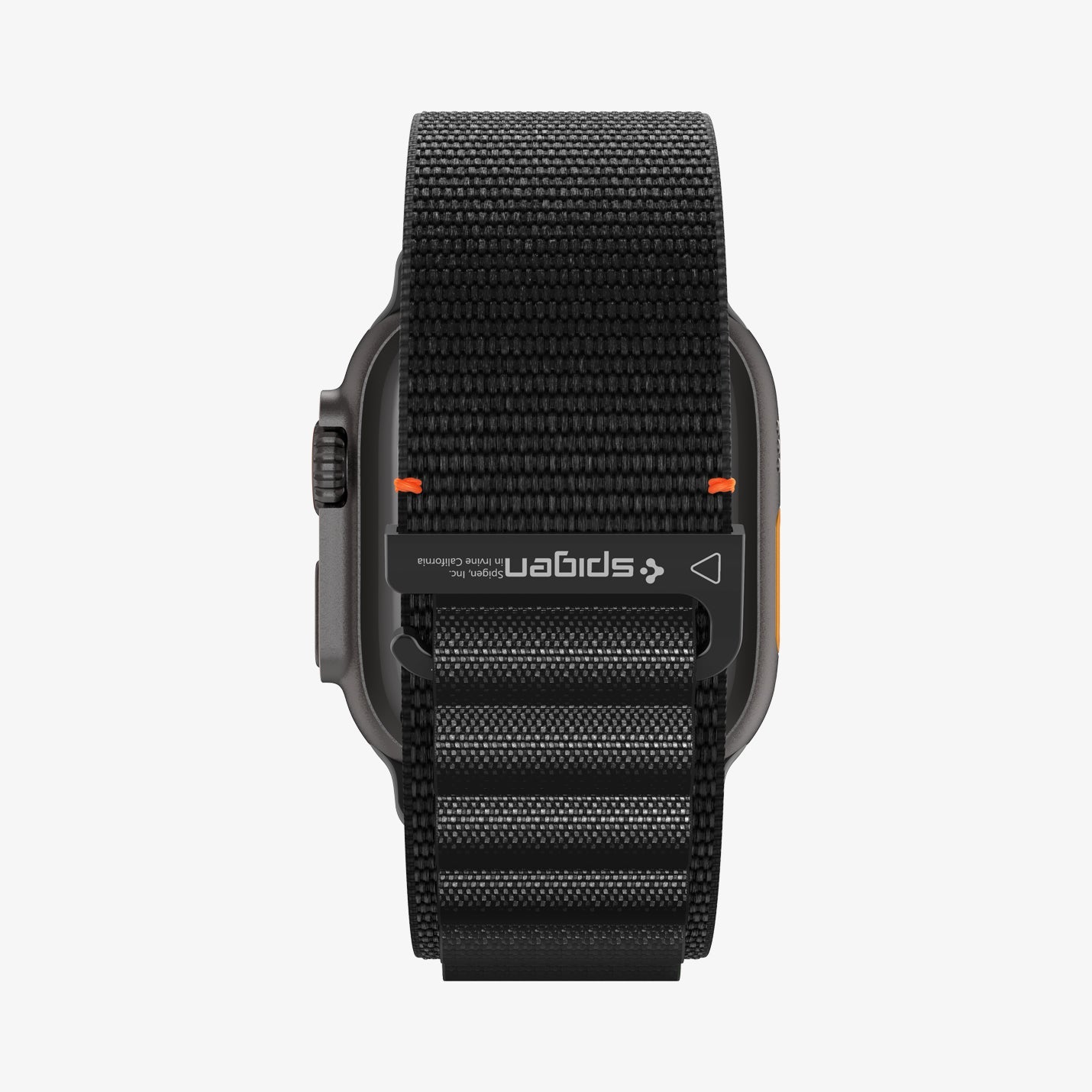 AMP10144 - Apple Watch Ultra (49mm) WBF1 in Black showing the back of the strap and partial back of the watch head