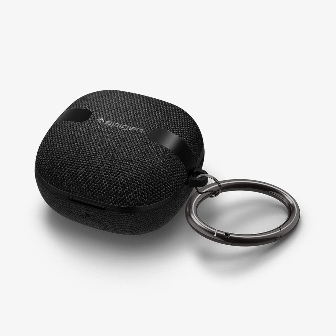 ACS08333 - Galaxy Buds 3 Pro Urban Fit in Black showing the front with carabiner attached