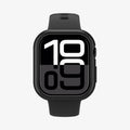 ACS08601 - Apple Watch 10 (46mm) Case Thin Fit in Black showing the front and partial sides
