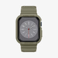ACS05914 - Apple Watch Series (Apple Watch (45mm)) Case Rugged Armor Pro in vintage khaki showing the front