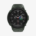 ACS04326 - Galaxy Watch 4 Classic (46mm) Case Rugged Armor Pro in military green showing the front