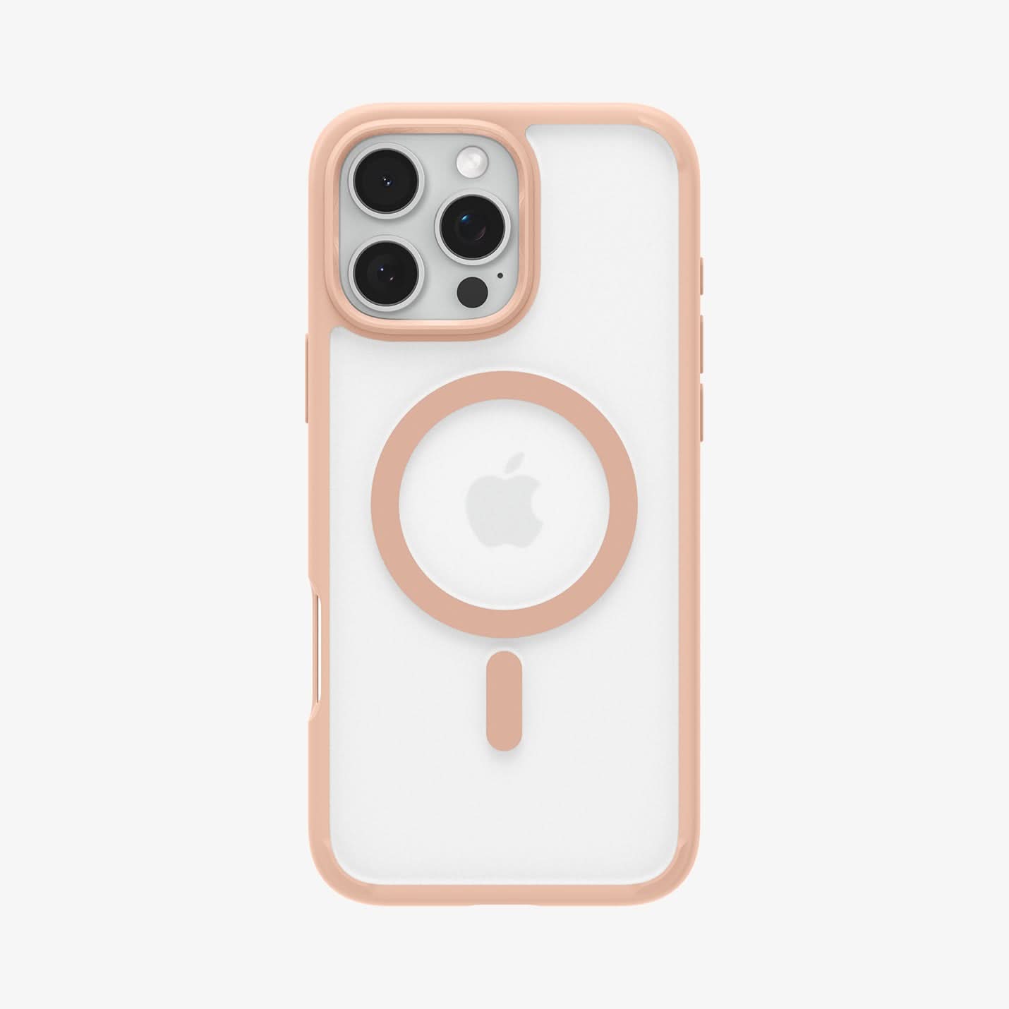 ACS08689 - iPhone 16 Pro Max Case Ultra Hybrid (MagFit) in Frost Rose Titanium showing the back