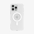 ACS08129 - iPhone 16 Pro Case Ultra Hybrid (MagFit) in White showing the back