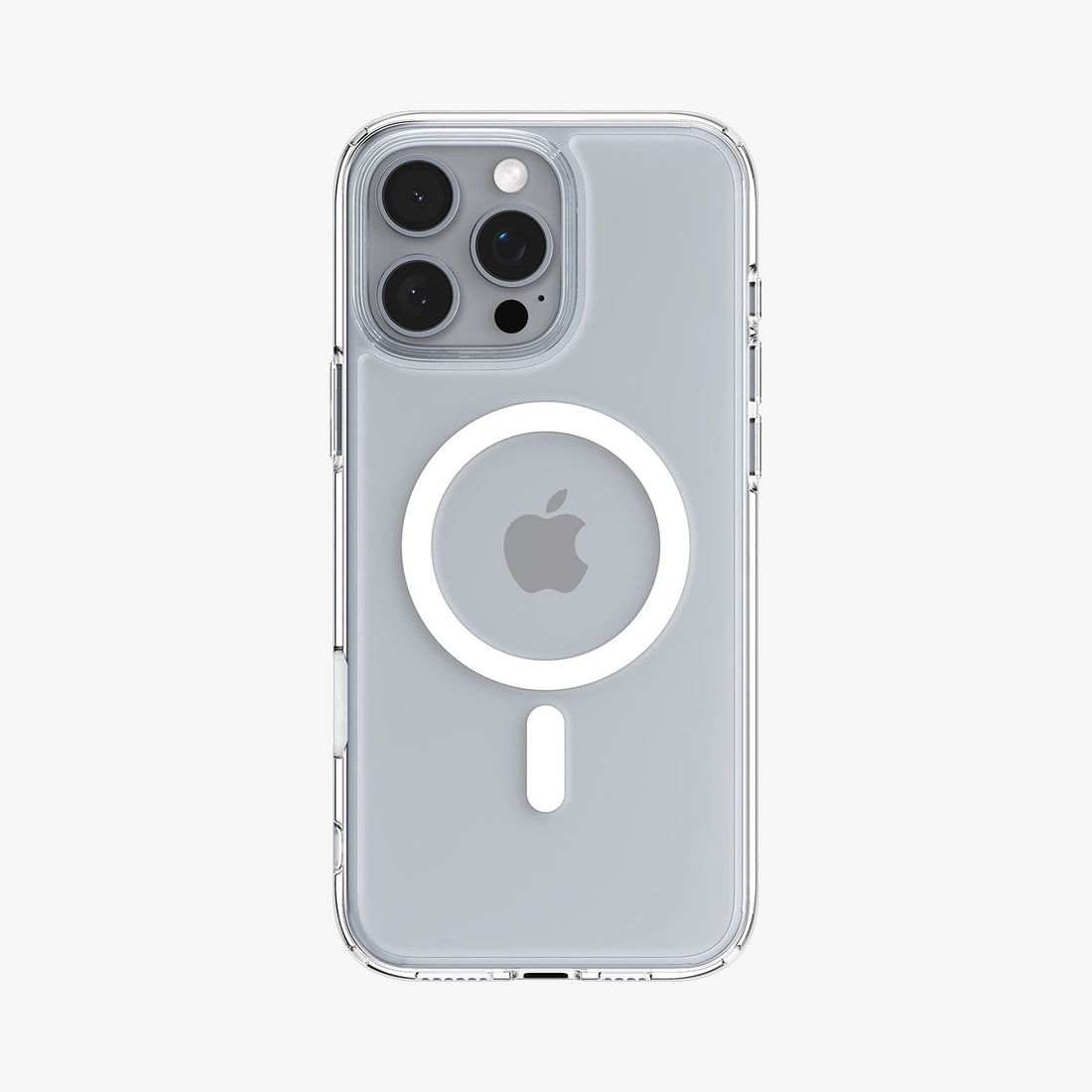ACS08505 - iPhone 16 Pro Max Case Ultra Hybrid T (MagFit) in White showing the back and side view