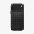 ACS09959 - iPhone 17 Pro Case Enzo Aramid T in black showing the back
