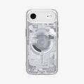 ACS10056 - iPhone 17 Air Ultra Hybrid Zero One (MagFit) in Zero One White showing the back