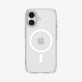 ACS10082 - iPhone 17 Ultra Hybrid (MagFit) in Clear White showing the back