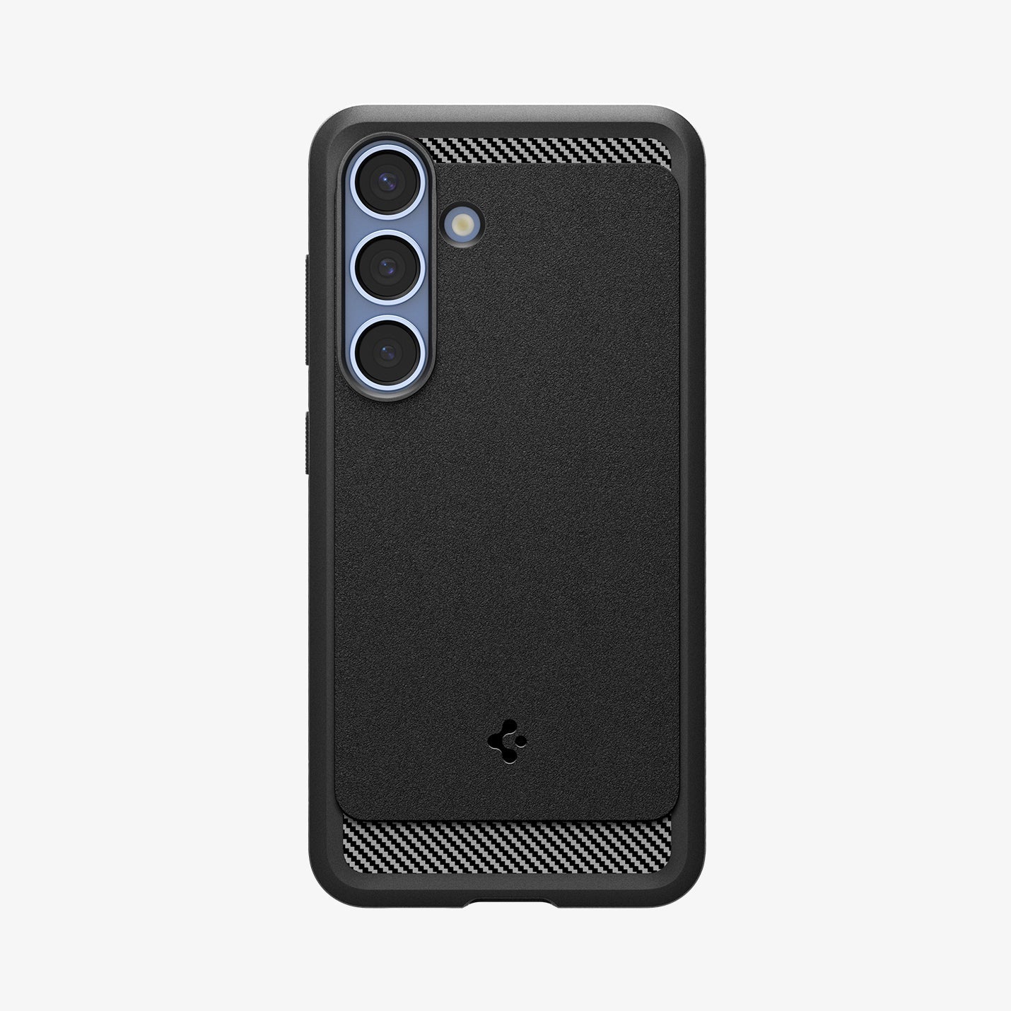 ACS08998 - Galaxy S25 Case Rugged Armor (MagFit) in Matte Black showing the back